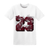 High White Team Red 1s T Shirt 23 Floral - NastyJamz