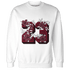 High White Team Red 1s Sweatshirt Match 23 Floral - NastyJamz