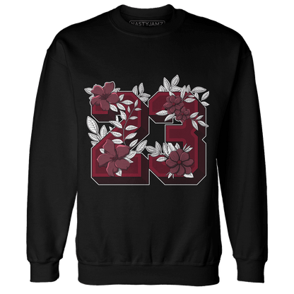 High White Team Red 1s Sweatshirt Match 23 Floral - NastyJamz