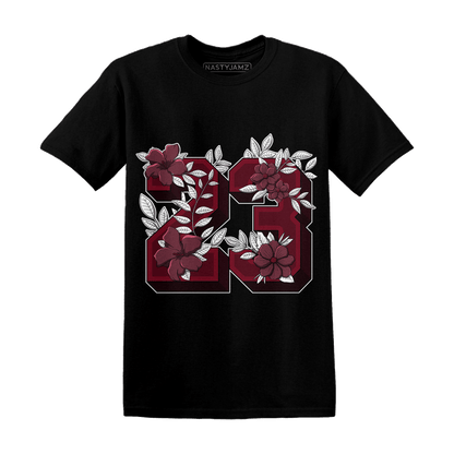 High White Team Red 1s T Shirt 23 Floral - NastyJamz