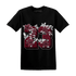 High White Team Red 1s T Shirt 23 Floral - NastyJamz