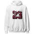 High White Team Red 1s Hoodie Match 23 Floral - NastyJamz