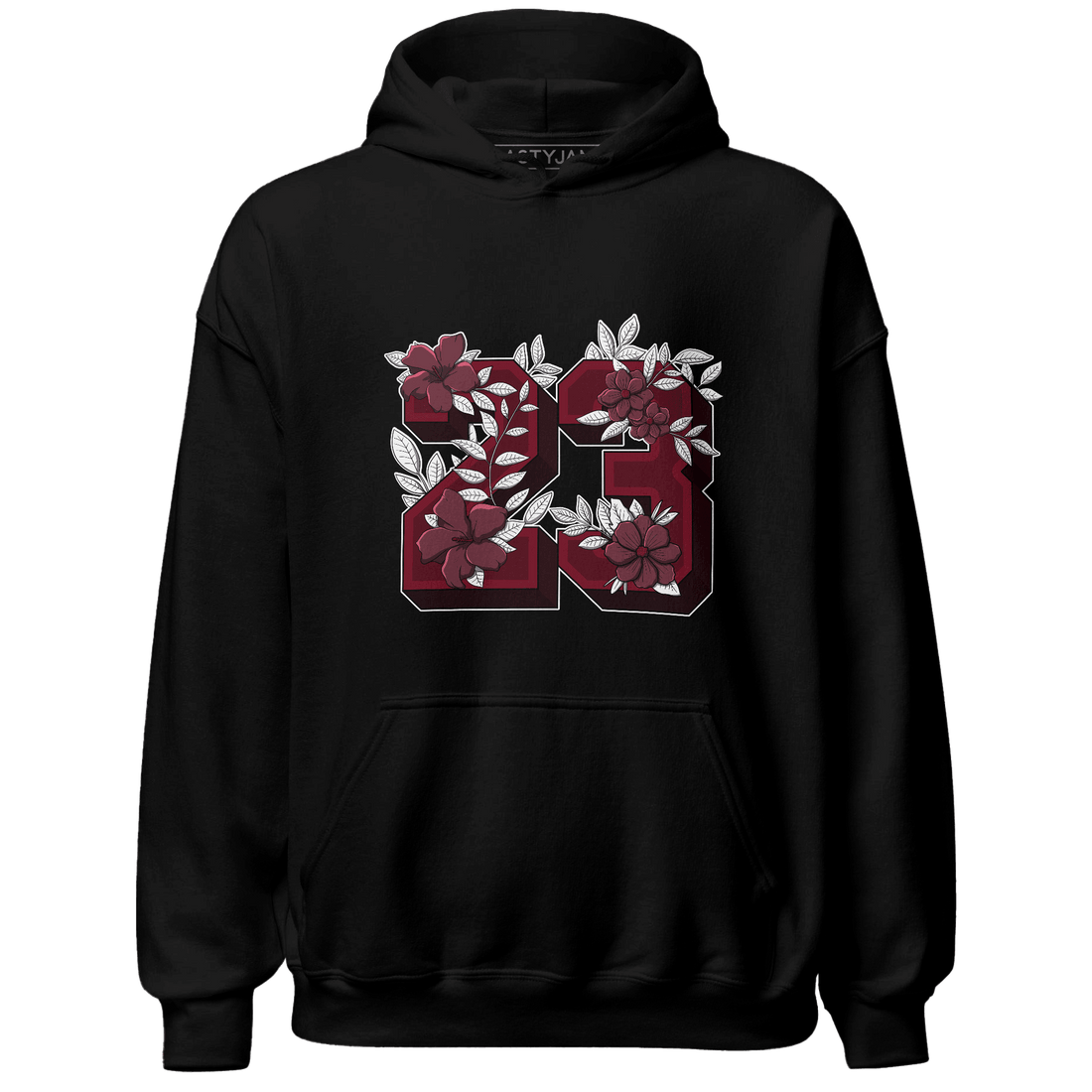 High White Team Red 1s Hoodie Match 23 Floral - NastyJamz