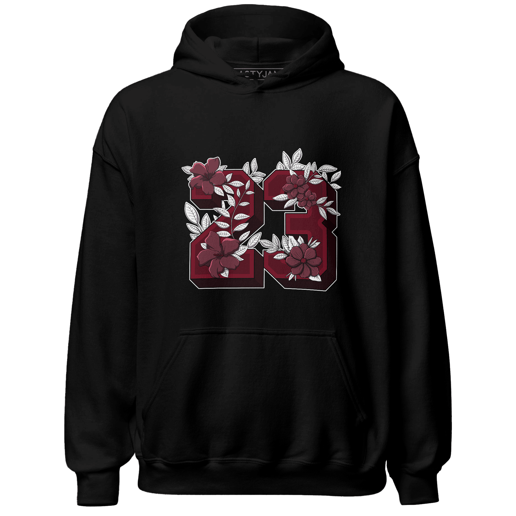 High White Team Red 1s Hoodie Match 23 Floral - NastyJamz