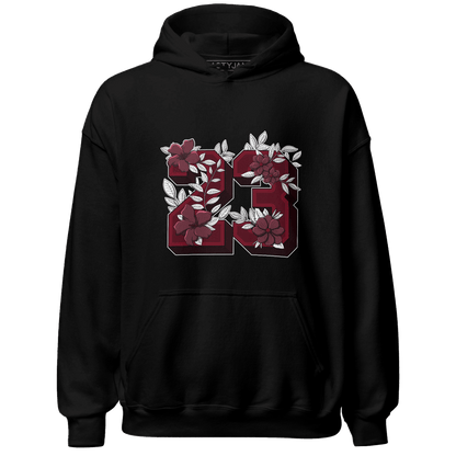 High White Team Red 1s Hoodie Match 23 Floral - NastyJamz
