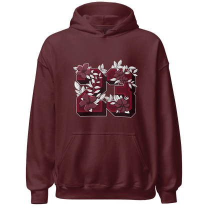High White Team Red 1s Hoodie Match 23 Floral - NastyJamz