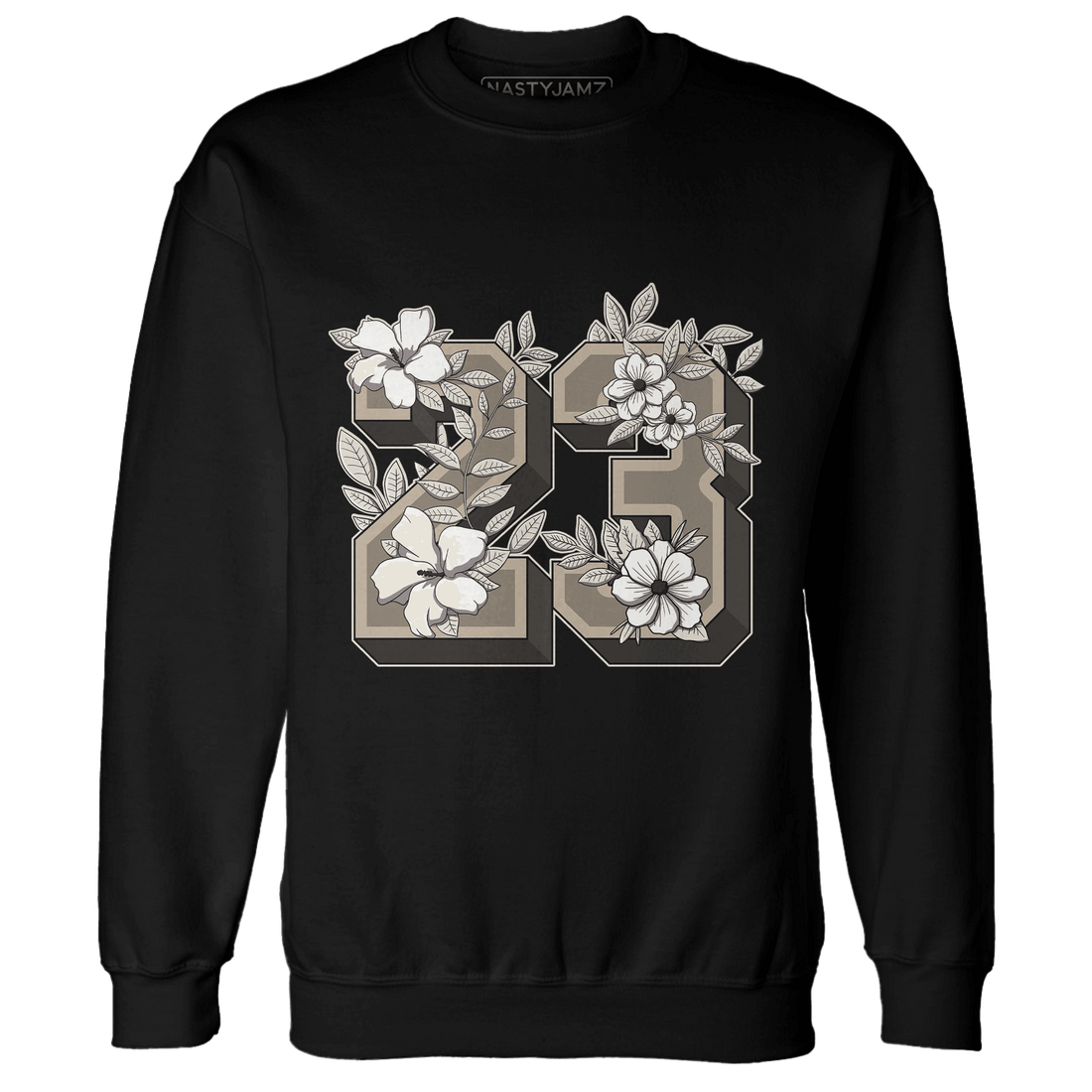 Latte 1s Sweatshirt Match 23 Floral - NastyJamz