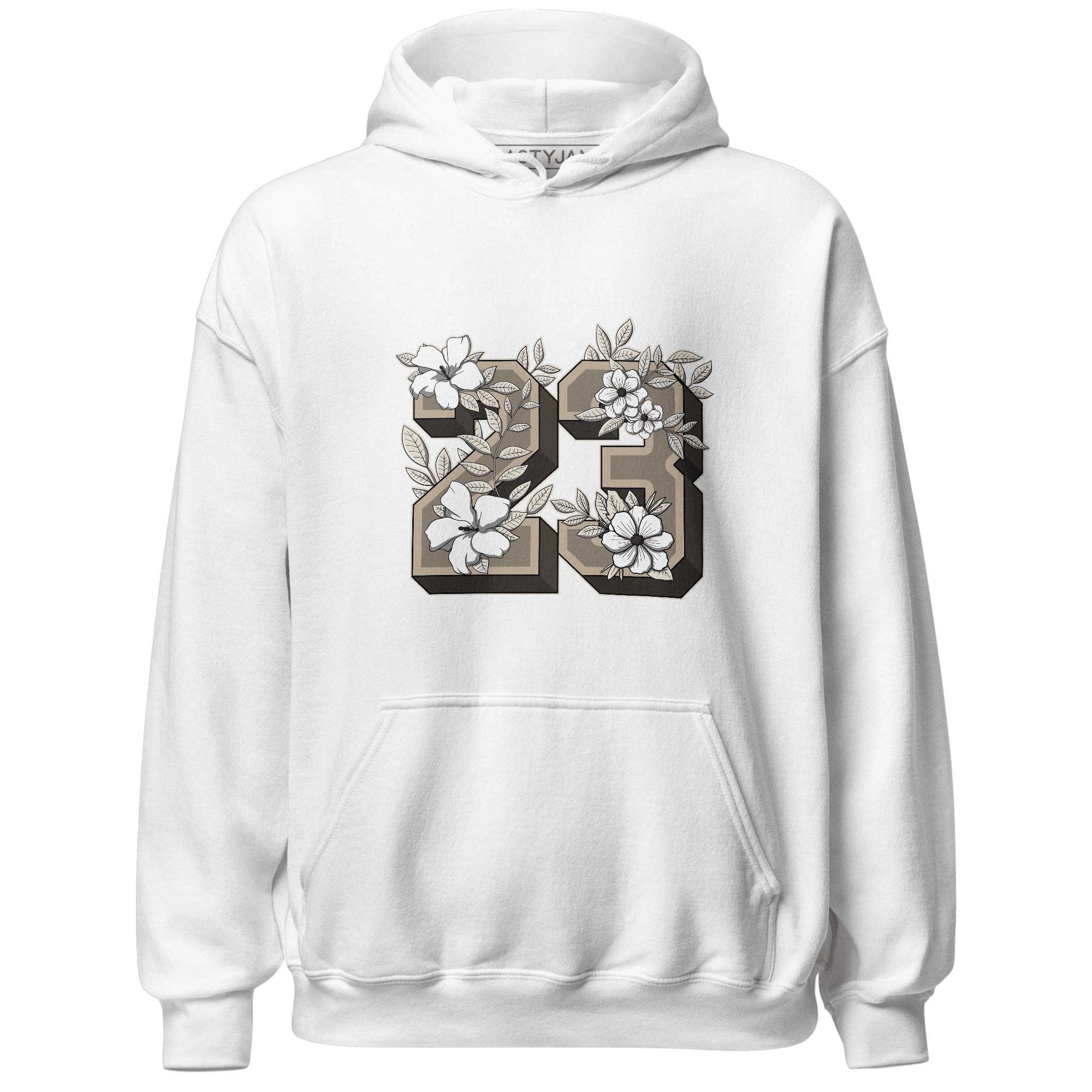 Latte 1s Hoodie Match 23 Floral - NastyJamz