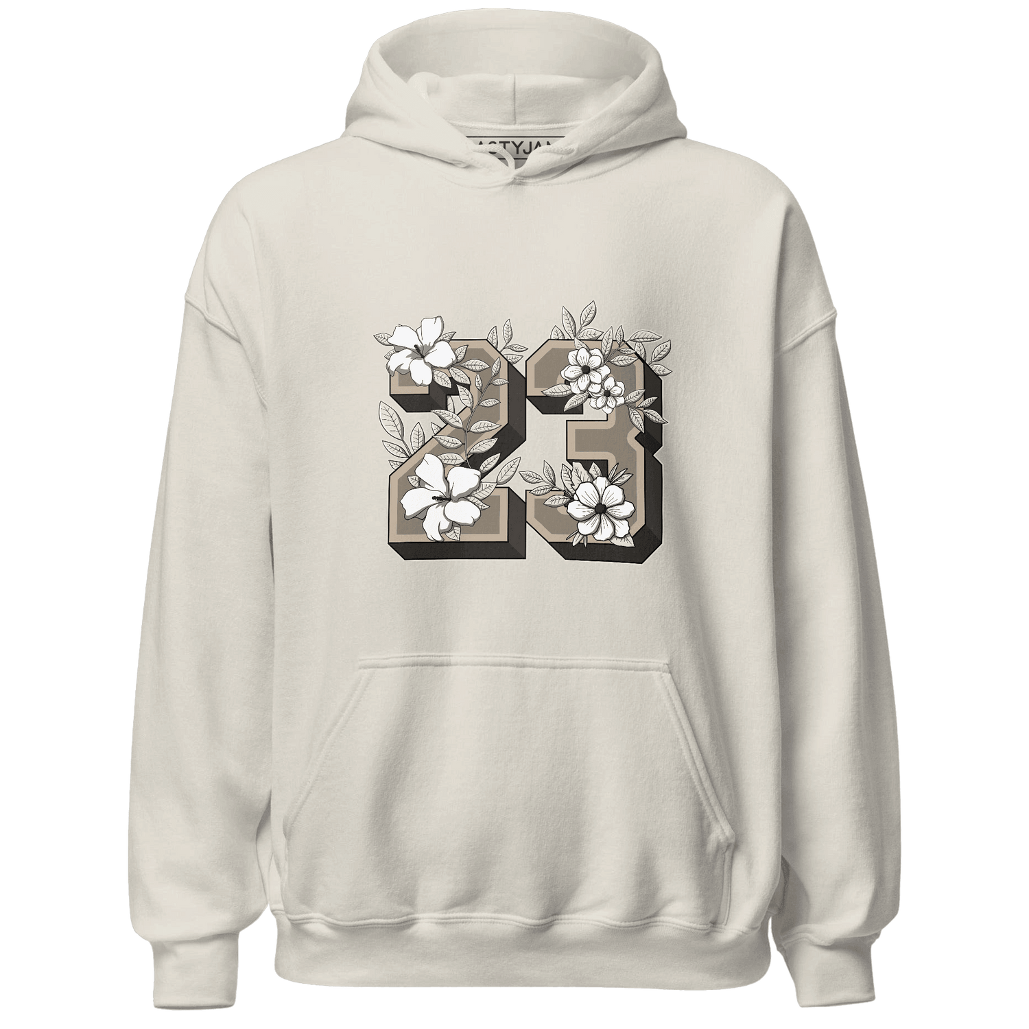 Latte 1s Hoodie Match 23 Floral - NastyJamz