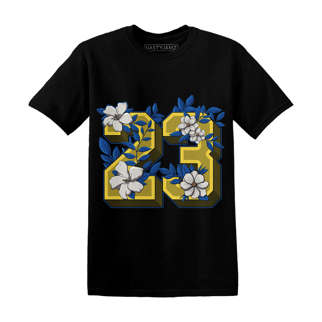 Low OG Canary TVSC 1s T Shirt Match 23 Floral - NastyJamz