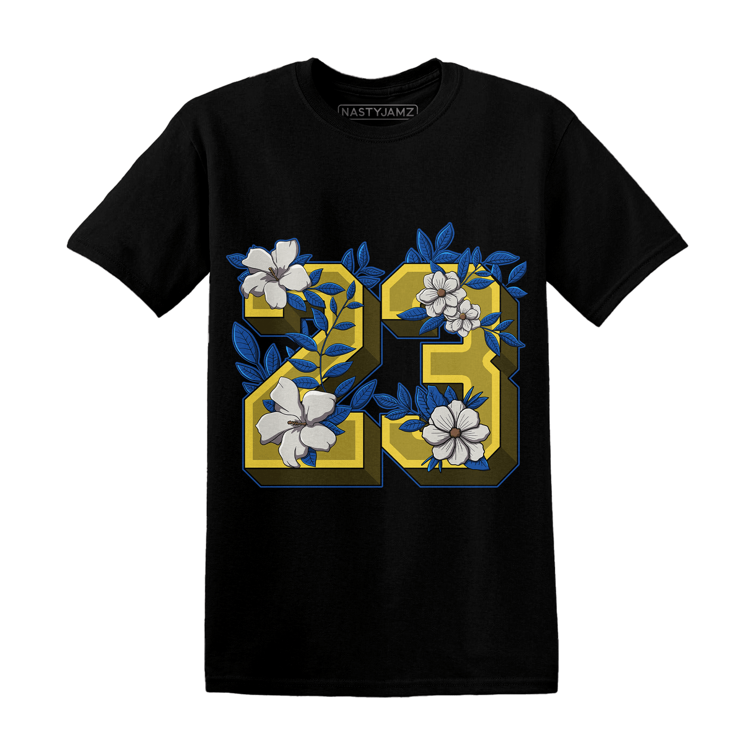 Low OG Canary TVSC 1s T Shirt Match 23 Floral - NastyJamz