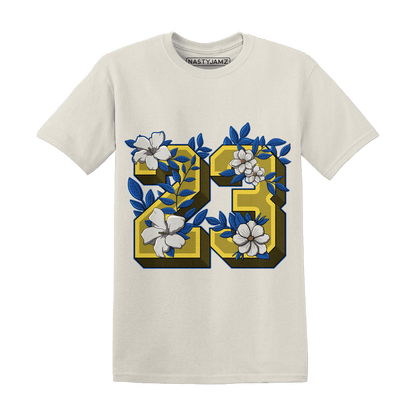 Low OG Canary TVSC 1s T Shirt Match 23 Floral - NastyJamz