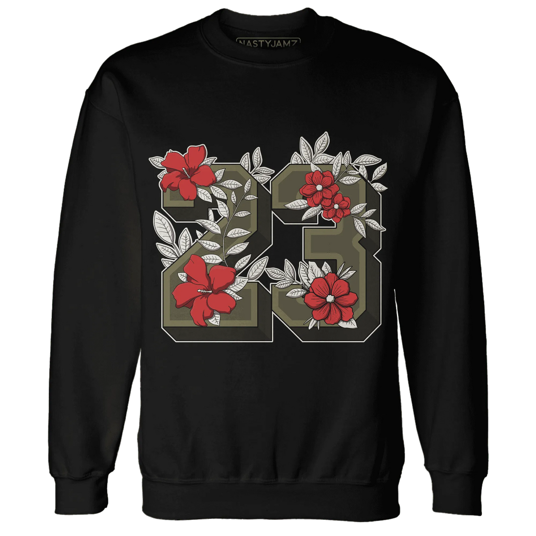 Medium-Olive-1s-NastyJamz-Sweatshirt-Match-23-Floral