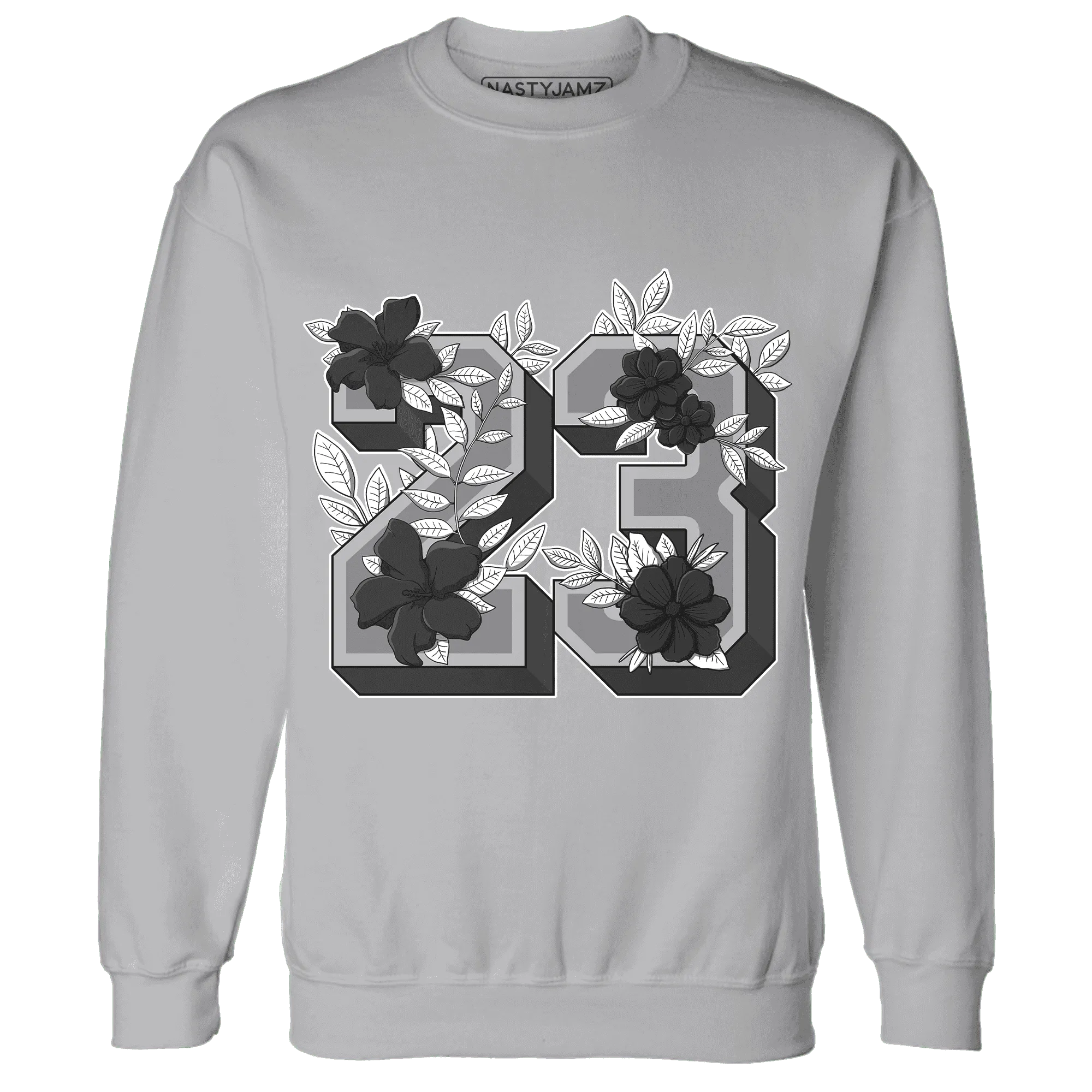 Wolf-Grey-1s-Sweatshirt-Match-23-Floral