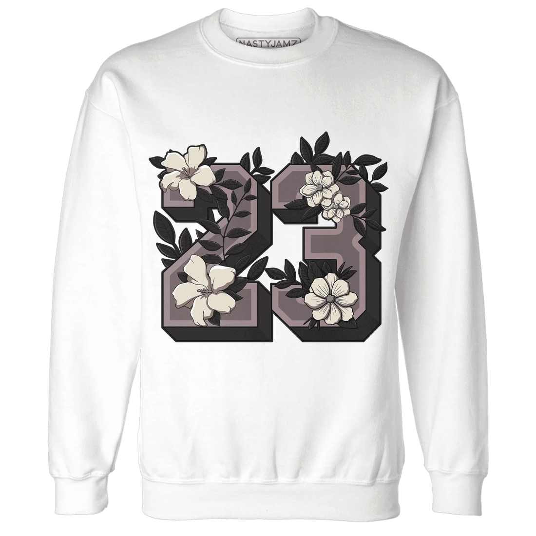 Black-Violet-Ore-3s-NastyJamz-Sweatshirt-Match-23-Floral