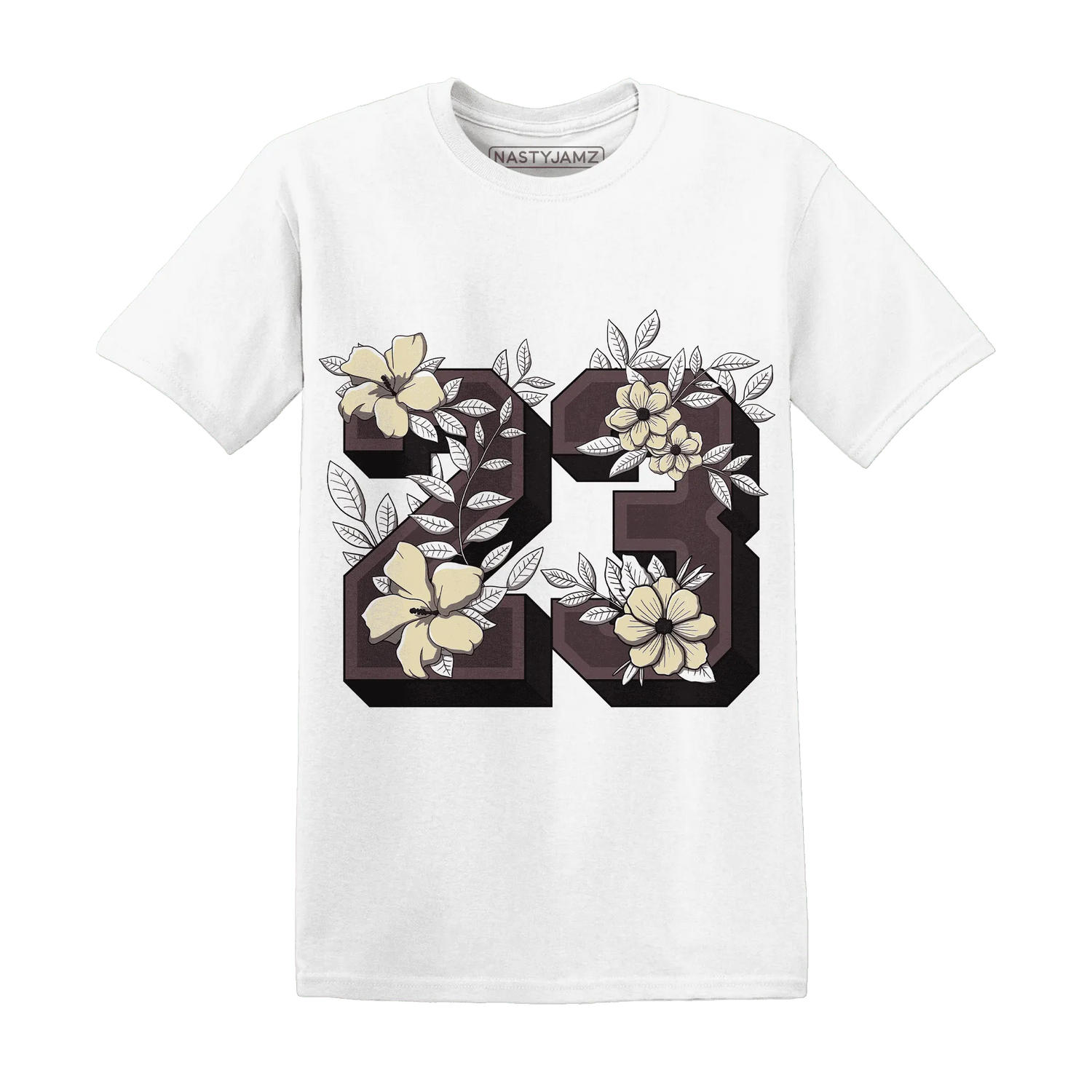 Burgundy-Crush-3s-NastyJamz-T-Shirt-Match-23-Floral