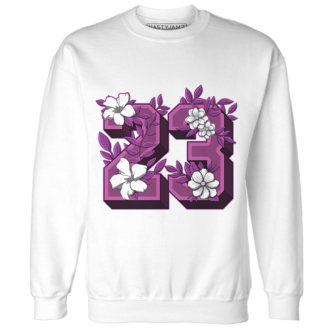 GS Hyper Violet 4s Sweatshirt Match 23 Floral - NastyJamz