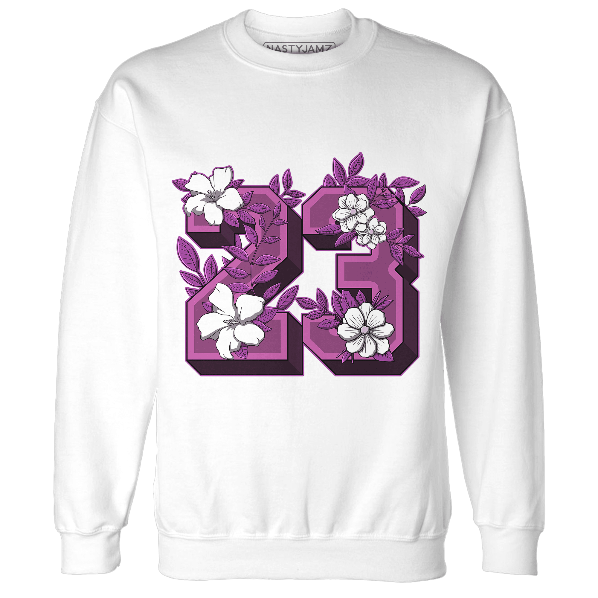 GS Hyper Violet 4s Sweatshirt Match 23 Floral - NastyJamz