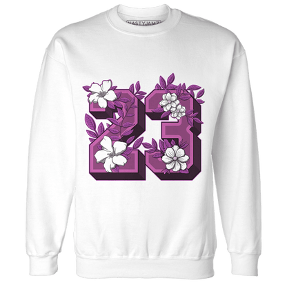 GS Hyper Violet 4s Sweatshirt Match 23 Floral - NastyJamz