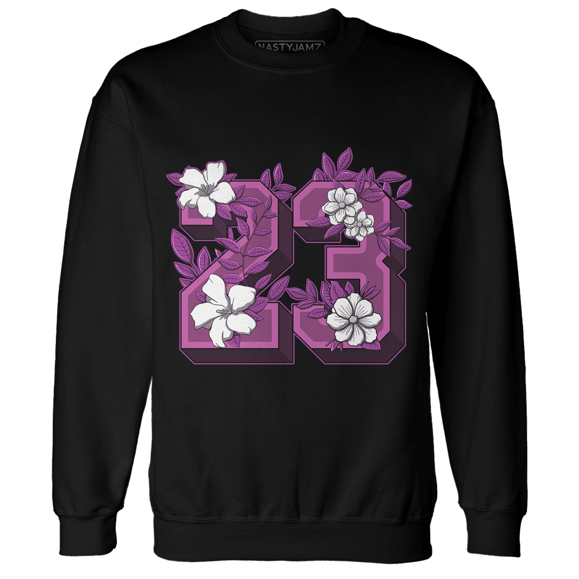 GS Hyper Violet 4s Sweatshirt Match 23 Floral - NastyJamz