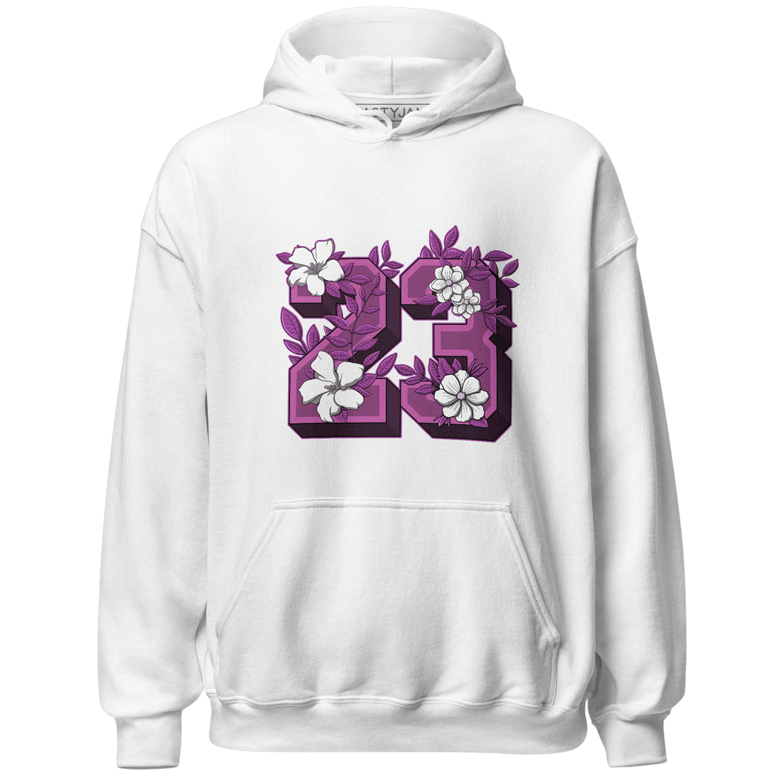 GS Hyper Violet 4s Hoodie Match 23 Floral - NastyJamz