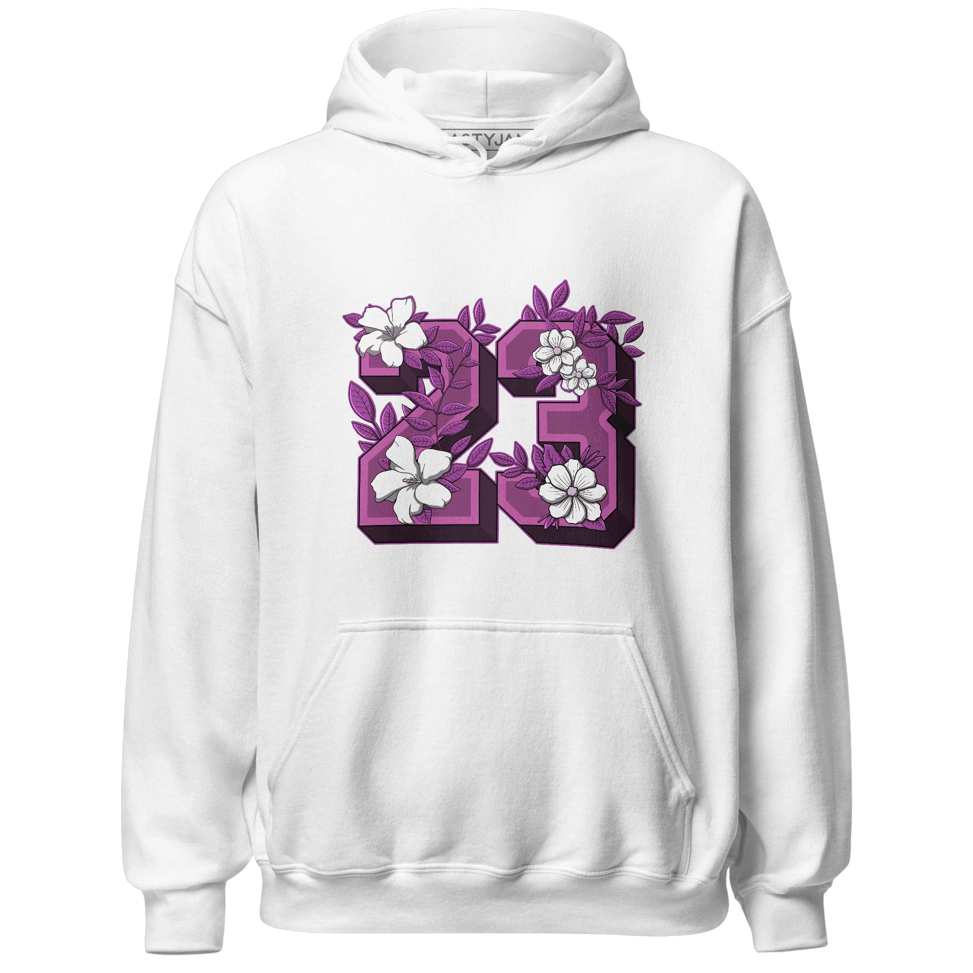 GS Hyper Violet 4s Hoodie Match 23 Floral - NastyJamz
