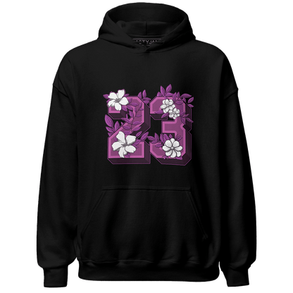 GS Hyper Violet 4s Hoodie Match 23 Floral - NastyJamz