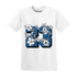 Industrial Blue 4s T Shirt Match 23 Floral - NastyJamz