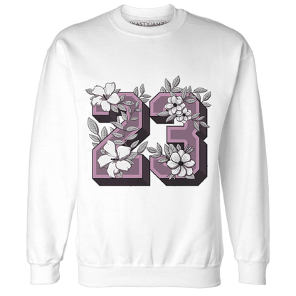 Orchid-Neutral-Grey-Black-White-4s-Sweatshirt-Match-23-Floral
