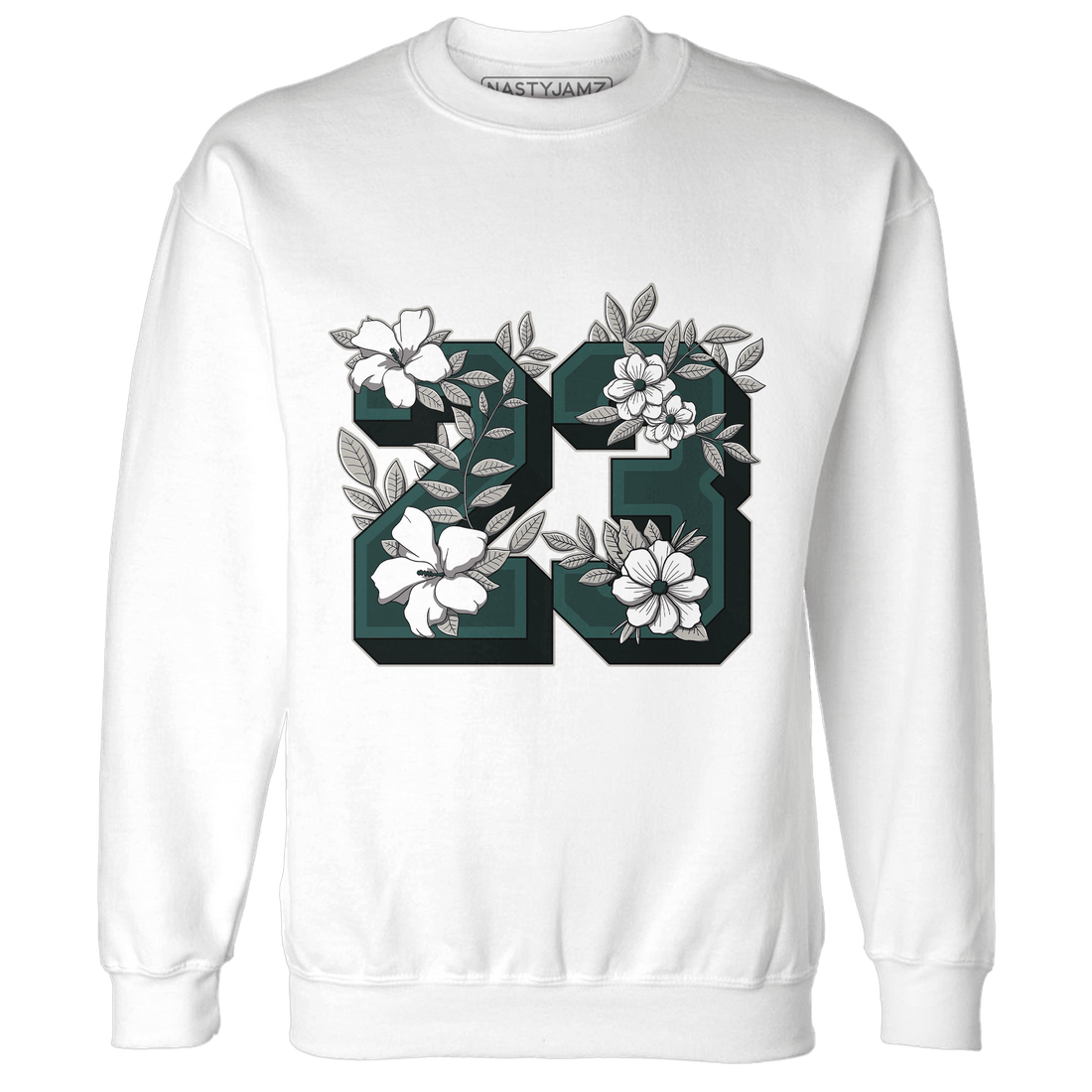 Oxidized Green 4s Sweatshirt Match 23 Floral - NastyJamz