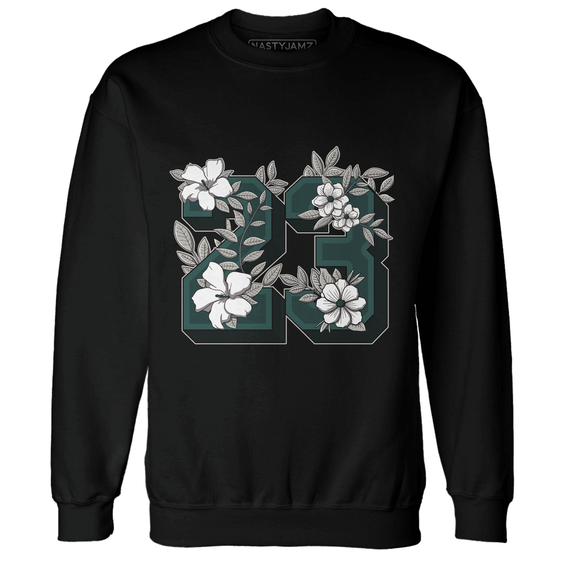 Oxidized Green 4s Sweatshirt Match 23 Floral - NastyJamz