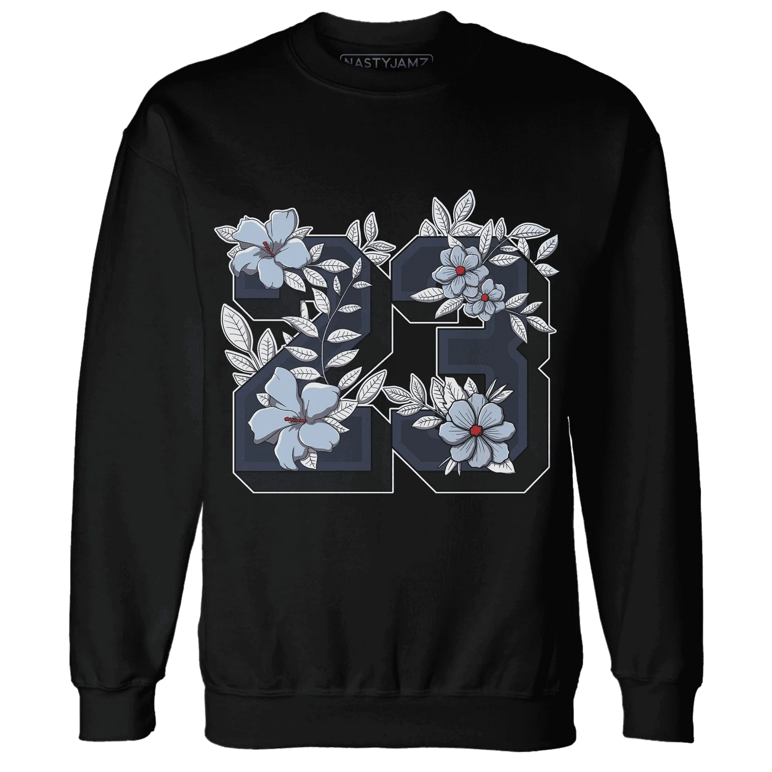 White-Navy-6s-Sweatshirt-Match-23-Floral