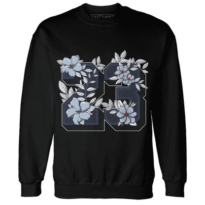White-Navy-6s-Sweatshirt-Match-23-Floral