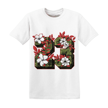 AM-90-Dark-Sage-Solar-Red-T-Shirt-Match-23-Floral