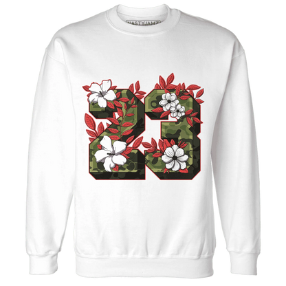 AM-90-Dark-Sage-Solar-Red-Sweatshirt-Match-23-Floral