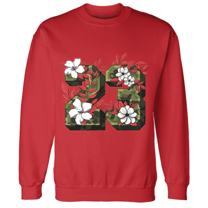 AM-90-Dark-Sage-Solar-Red-Sweatshirt-Match-23-Floral