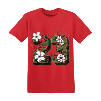 AM-90-Dark-Sage-Solar-Red-T-Shirt-Match-23-Floral