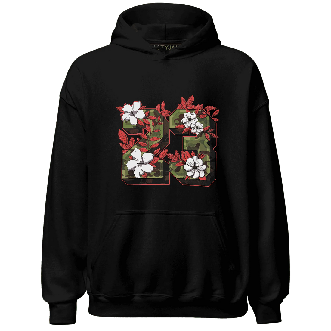 AM-90-Dark-Sage-Solar-Red-Hoodie-Match-23-Floral