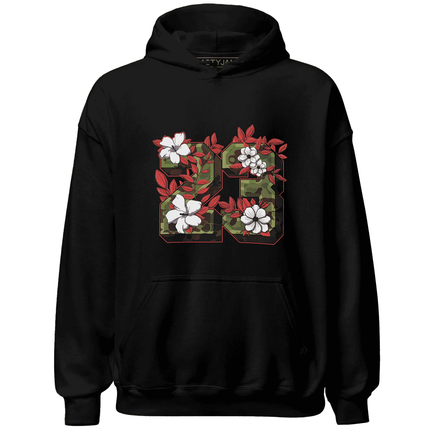 AM-90-Dark-Sage-Solar-Red-Hoodie-Match-23-Floral