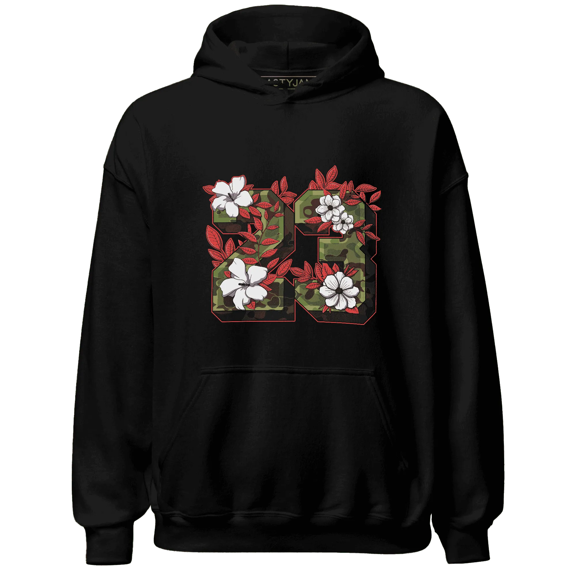 AM-90-Dark-Sage-Solar-Red-Hoodie-Match-23-Floral
