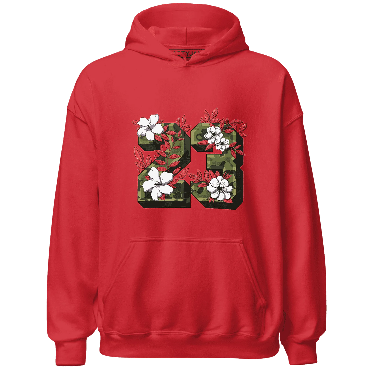 AM-90-Dark-Sage-Solar-Red-Hoodie-Match-23-Floral