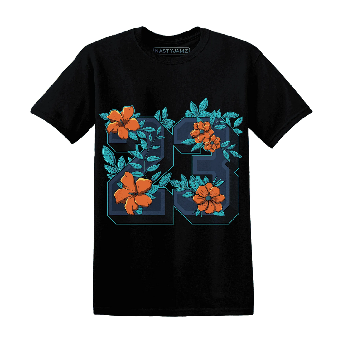 AM-Plus-Drift-Midnight-Navy-Total-Orange-Dusty-Cactus-NastyJamz-T-Shirt-Match-23-Floral