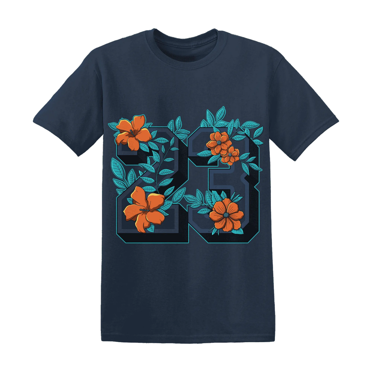 AM-Plus-Drift-Midnight-Navy-Total-Orange-Dusty-Cactus-NastyJamz-T-Shirt-Match-23-Floral