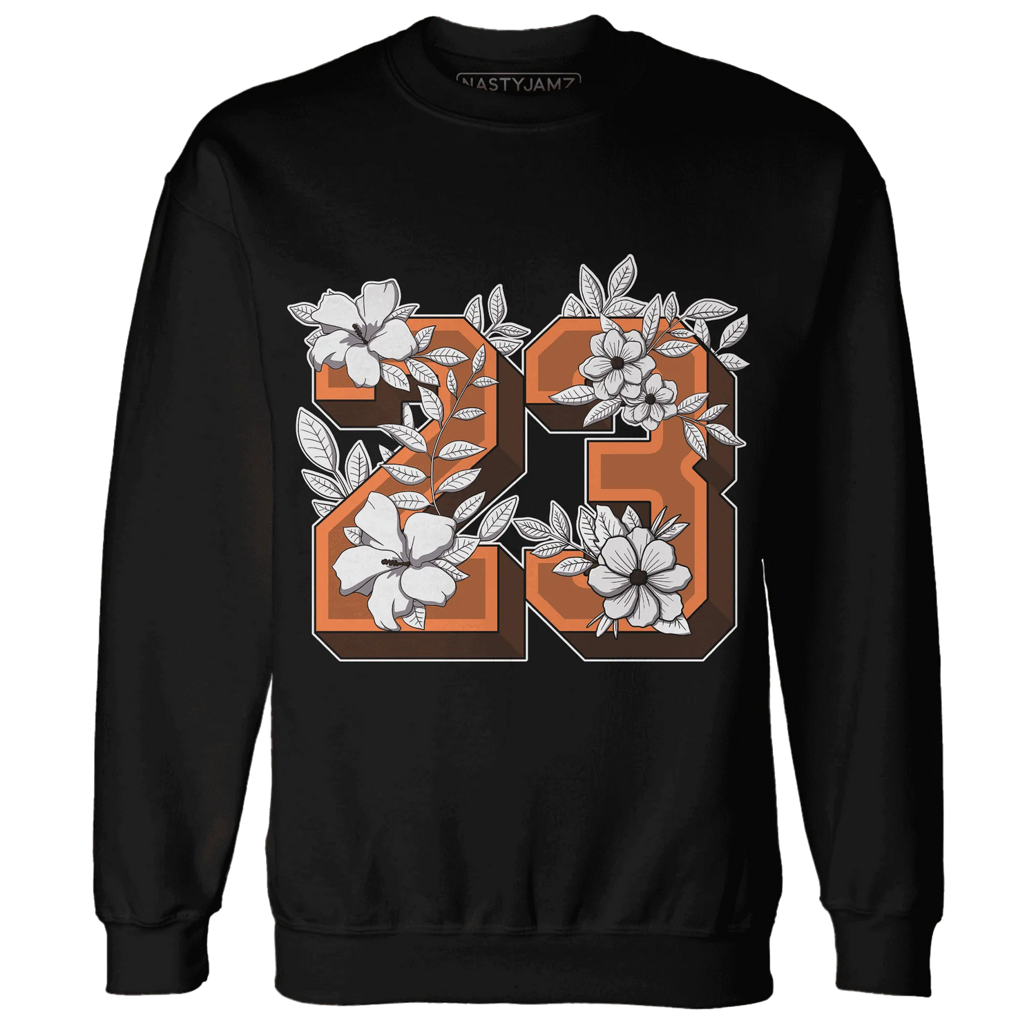 AM-TW-White-Orange-NastyJamz-Sweatshirt-Match-23-Floral