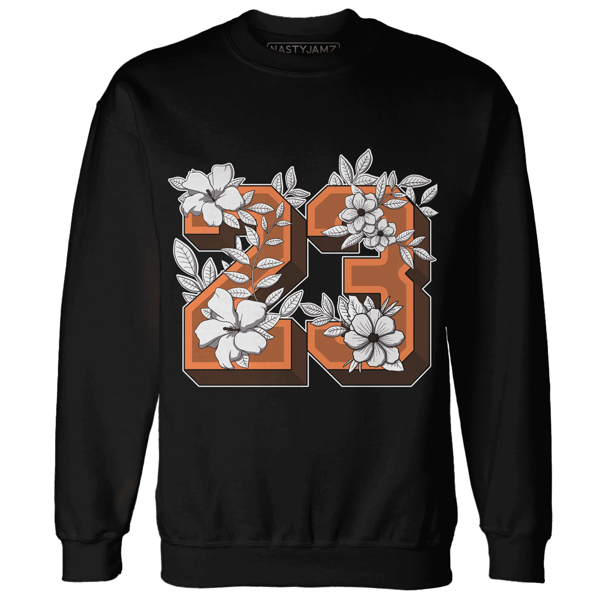 AM-TW-White-Orange-NastyJamz-Sweatshirt-Match-23-Floral