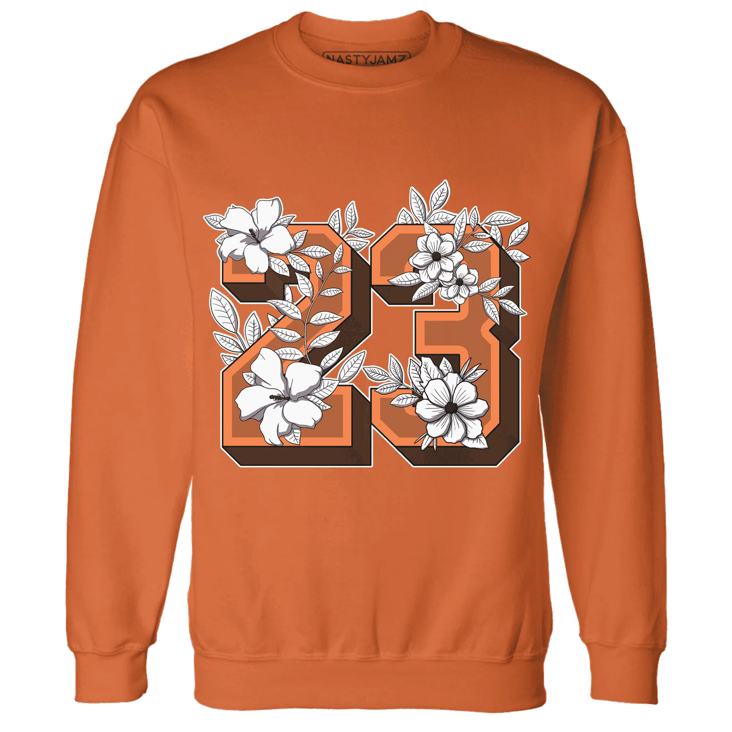 AM-TW-White-Orange-NastyJamz-Sweatshirt-Match-23-Floral