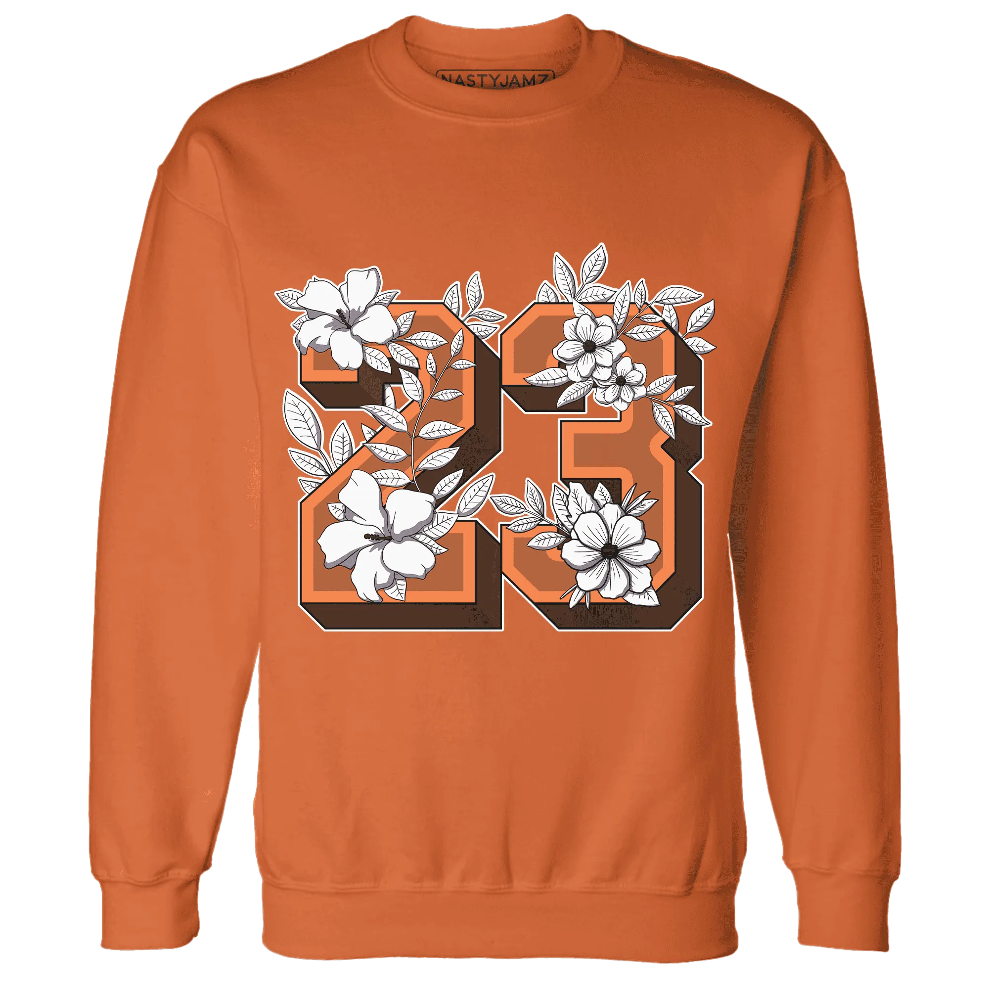 AM-TW-White-Orange-NastyJamz-Sweatshirt-Match-23-Floral