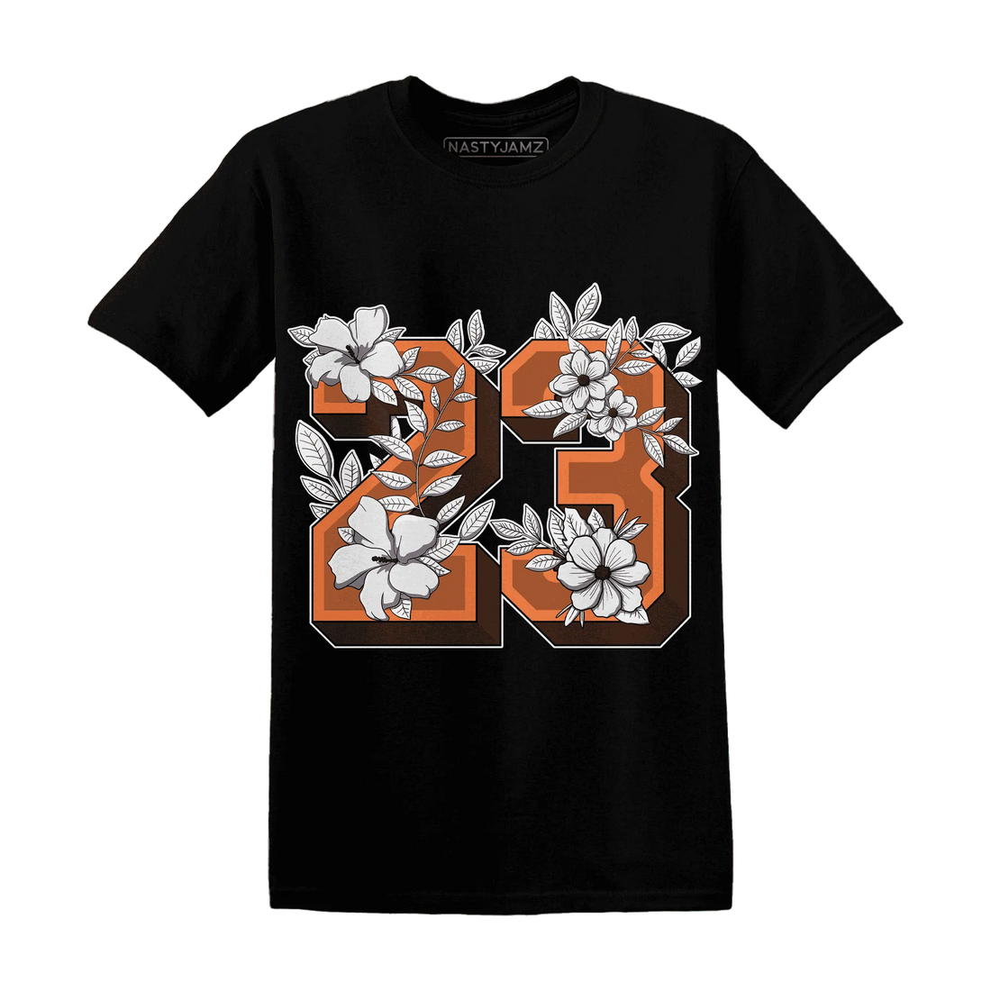 AM-TW-White-Orange-NastyJamz-T-Shirt-Match-23-Floral