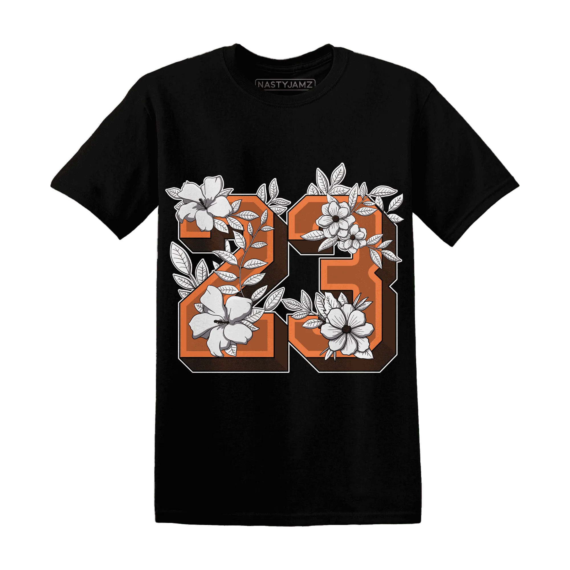 AM-TW-White-Orange-NastyJamz-T-Shirt-Match-23-Floral