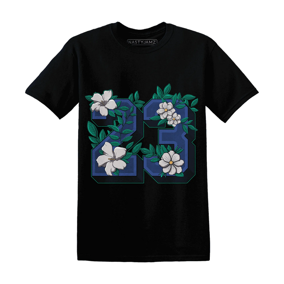 Dunk-Hyper-Royal-Malachite-T-Shirt-Match-23-Floral